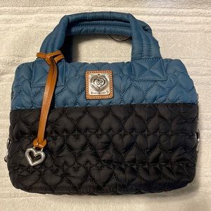 Brighton Kayden Lightweight Purse in Lagoon/Black